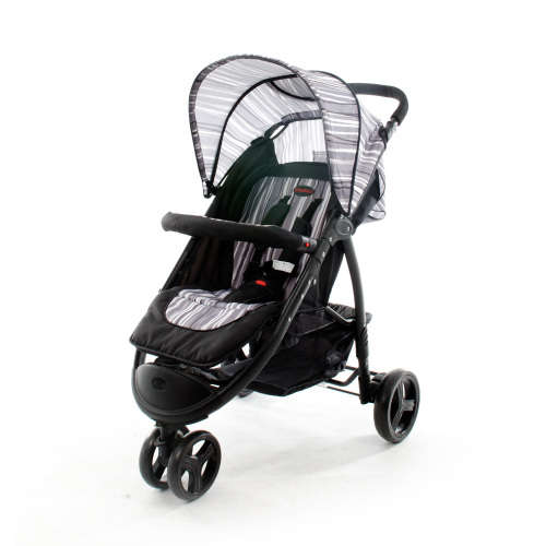 Chelino Coco Baby Stroller - Three Wheeler - Grey Stripe